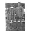 Frank Coffyn (right) and unidentified man in front of a Wright Model B.