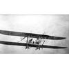 Frank Coffyn in flight in a Wright transitional aircraft.