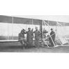 Frank Coffyn (3rd from left), E. S. L. Randolph (2nd from left), and two men in front of early Wright Model B.