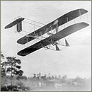 Wright Model B in flight.
