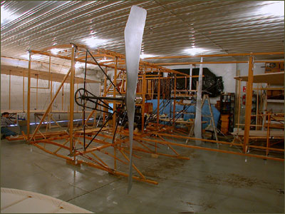 Partially assembled Model B airframe.