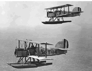 Two Douglas DT torpedo planes