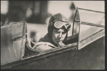 Charles Lindbergh in Sirius airplane