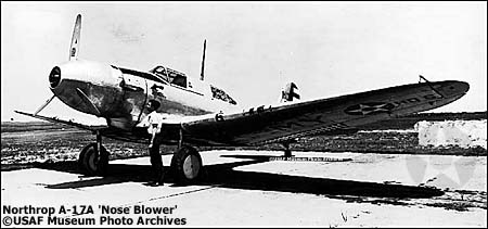 Northrop A-17A Nose Blower