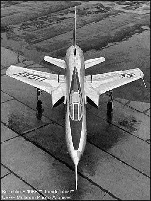 Republic F-105F Thunderchief with weaponry