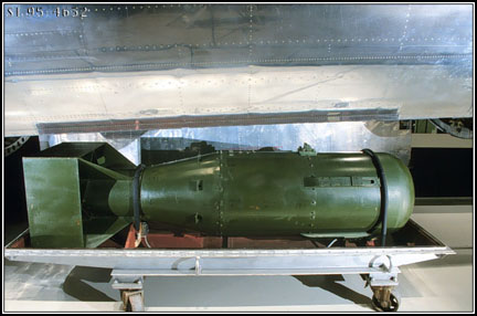 Bomb bay on Enola Gay