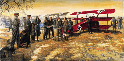 Fokker DR.I and �Flying Circus� painting