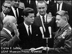 LeMay being sworn in 