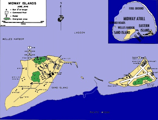 Midway Islands battle map