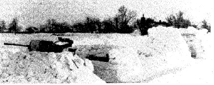 German armored vehicles in snow