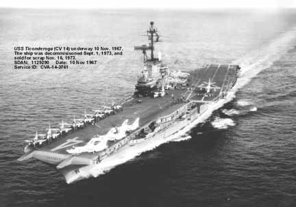 USS Ticonderoga underway