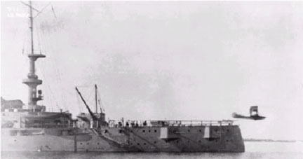 First catapult off a ship