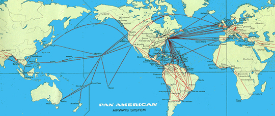 Pan Am route map