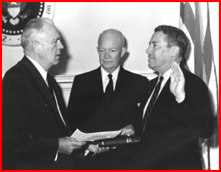 Pete Quesada being sworn in