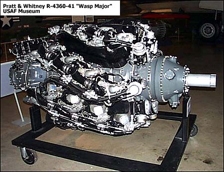 Pratt & Whitney R-4360 Wasp Major engine