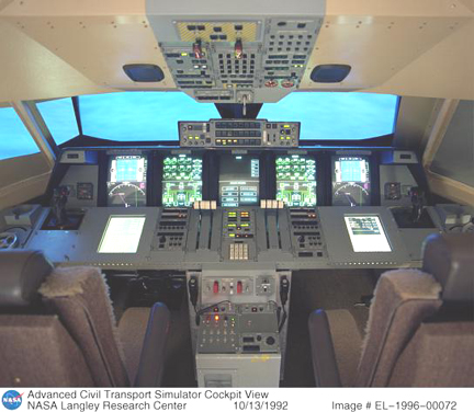 Advanced Civil Transport Simulator cockpit
