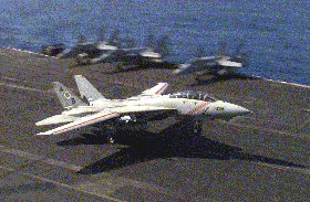 F-14 landing