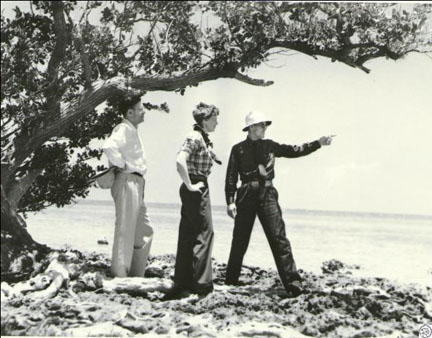 Amelia Earhart with Fred Noonan and George Putnam