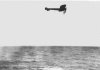 Bl&eacute;riot takes off across the English Channel