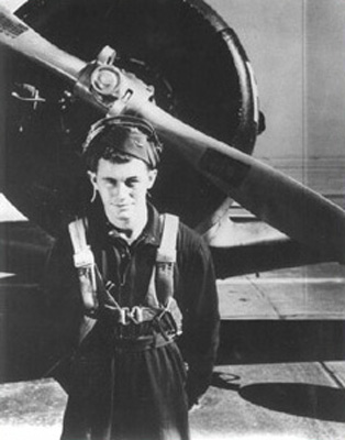 Yeager in flight school
