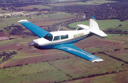 Mooney MJ3 in flight