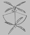 George Cayley's early helicopter design from "On Aerial Navigation," 1809.