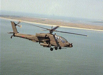 The AH-64A Apache helicopter is a heavily armed attack helicopter used by the U
