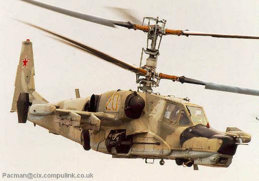 The Ka-50 Werewolf attack helicopter was the first Kamov helicopter developed for this role