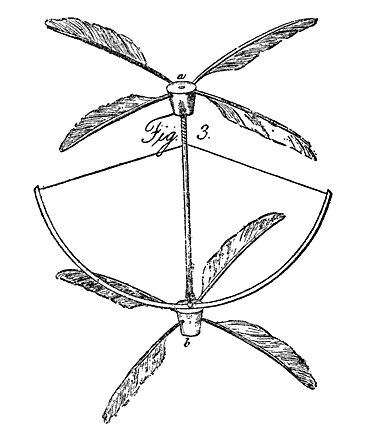 Sir George Cayley's design appeared in On Aerial Navigation in 1796