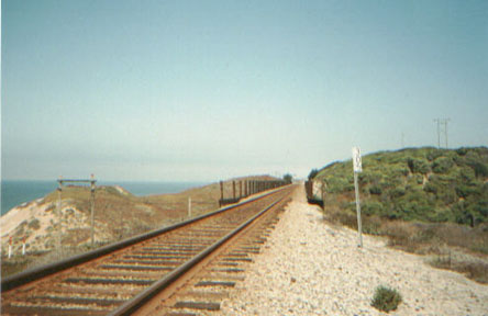 Railroad tracks at Vandenberg