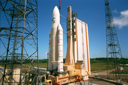 Ariane 4 on pad