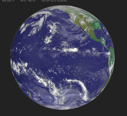 GOES full-disk image