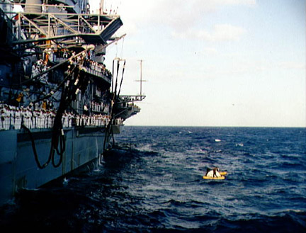 Recovery of Gemini 3 capsule