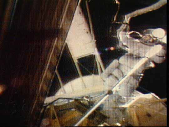 Skylab spacewalk