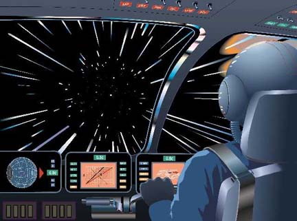 Scene at �warpspeed�