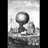 Illustration of early balloon flight in France