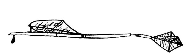 Sketch of George Cayley's 1904 glider