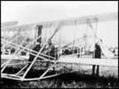 Lieutenant Thomas E. Selfridge prior to take-off on his final flight, September 17, 1908