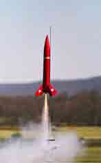 Model rocket lift-off