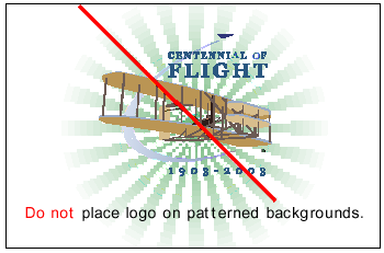 example of incorrect logo usage