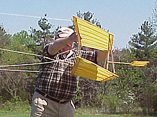 Tom Crouch and his reproduction 1899 kite