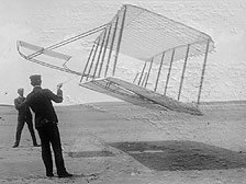 The 1901 Glider in a kite testImage credit: Library of Congress